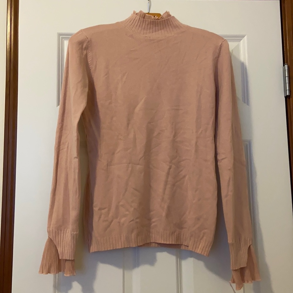 New - Pink - cowl neck sweater - size M